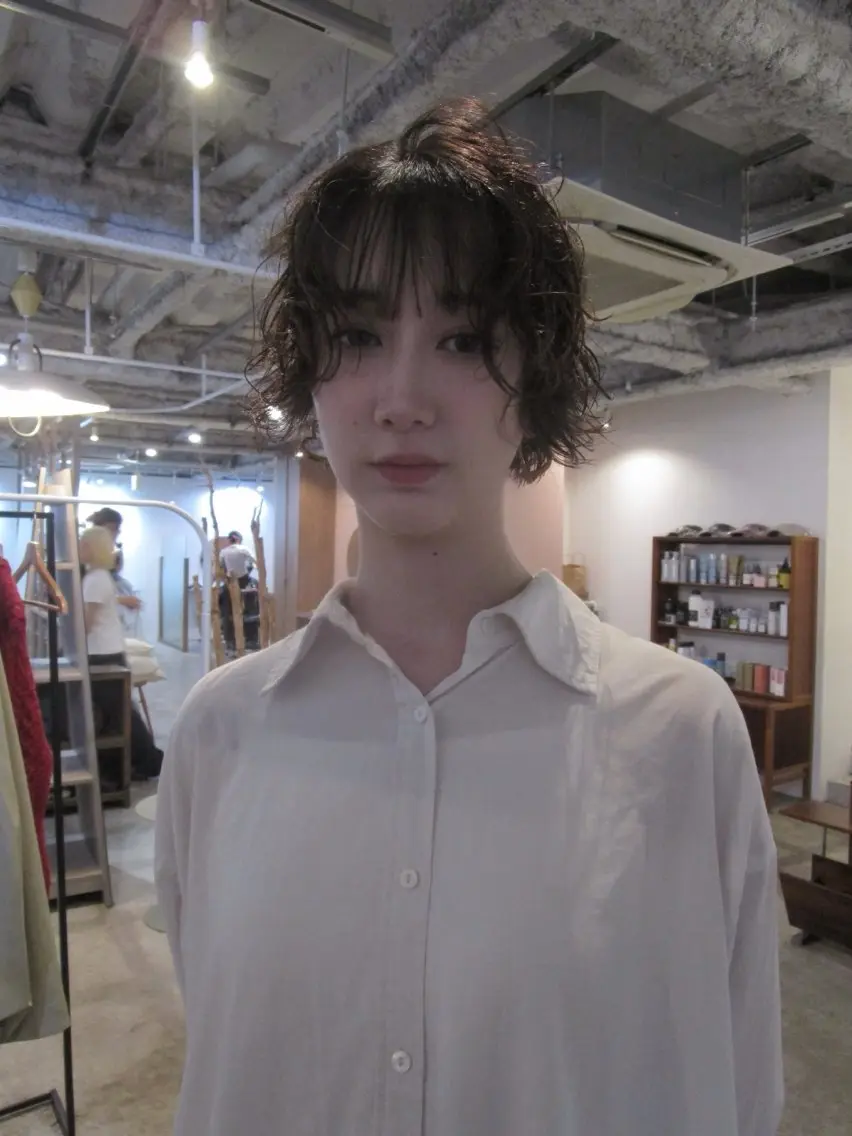 ショート パーマ ボブ カット パーマ yu maのヘアスタイル