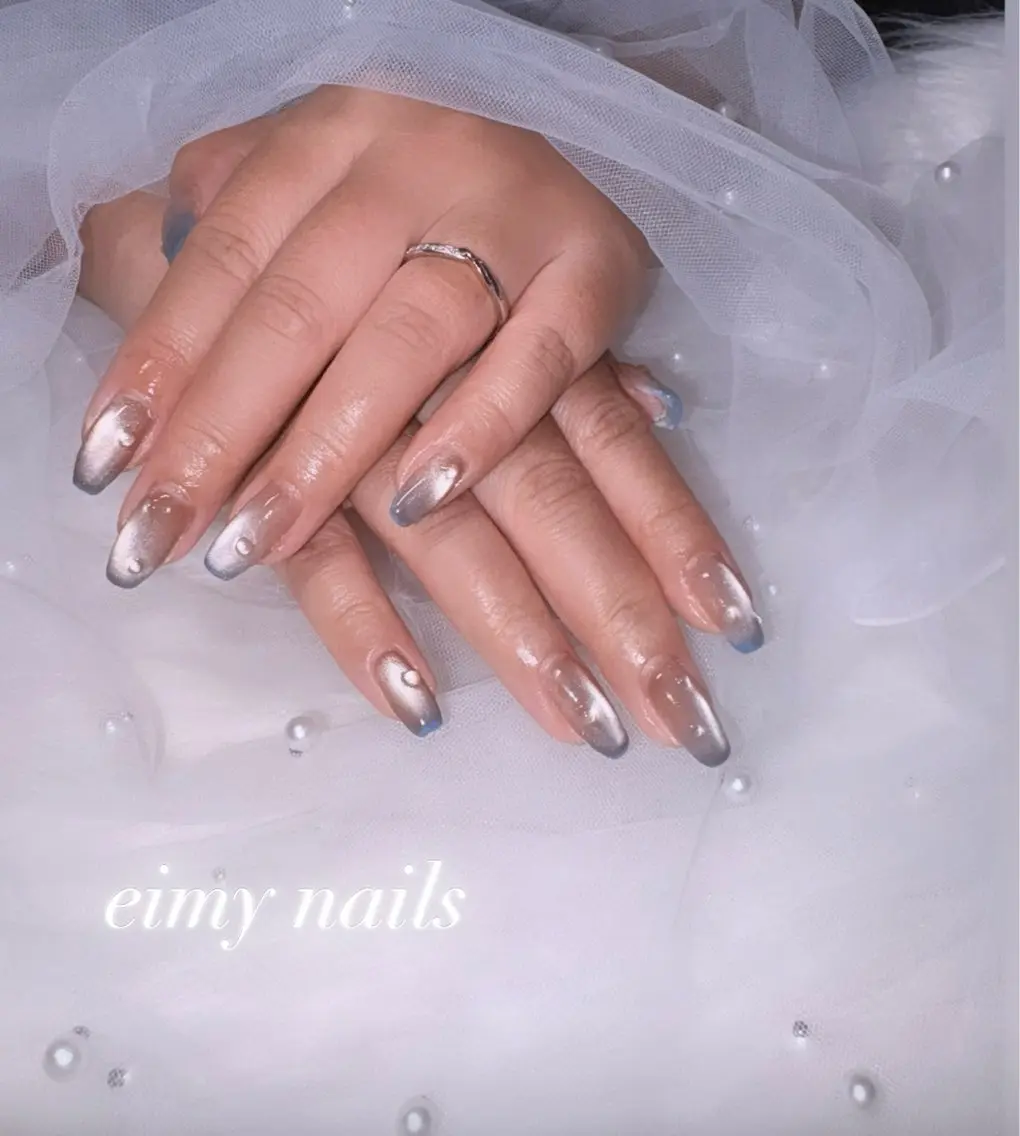 ネイル グラデーション マグネットネイル ハンドネイル eimy nails♡のネイルデザイン