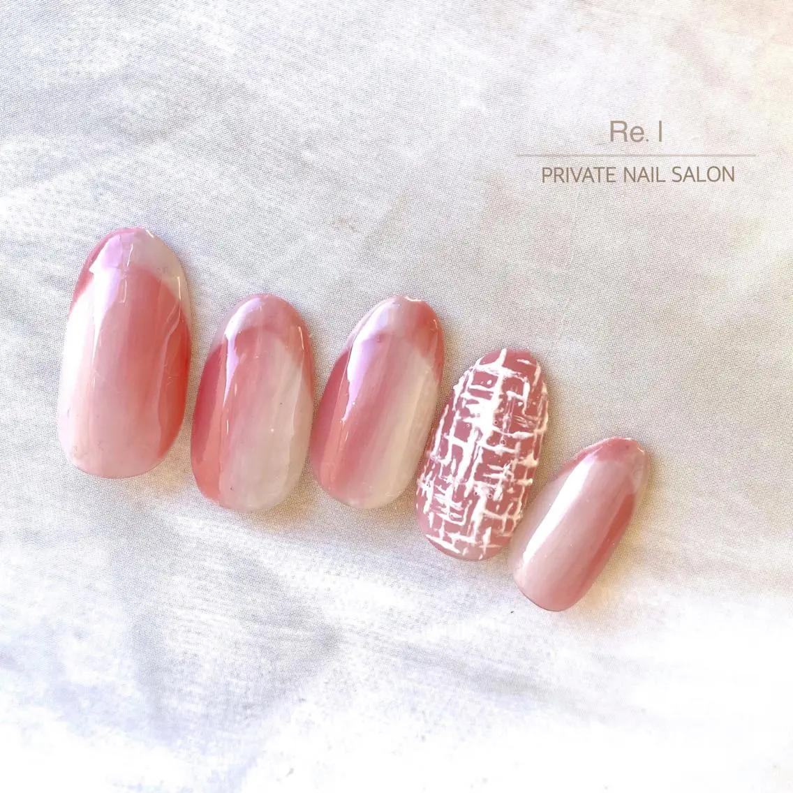ネイル フレンチネイル オンブレフレンチ モチの良さ◉ フィルインネイル♡のネイルデザイン