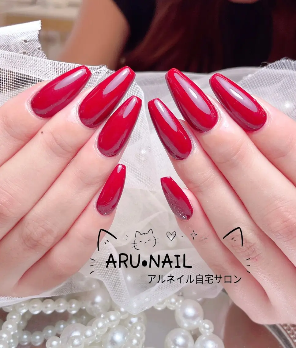 ネイル ワンカラーネイル ARU·NAIL 自宅サロン港区宝神のネイルデザイン