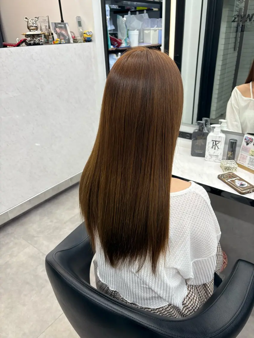 ロング カラー ヘアカラー ZYNX わかなのヘアスタイル