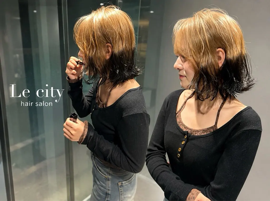 カラー 学生 ヘアカラー 藤岡 里菜のヘアスタイル