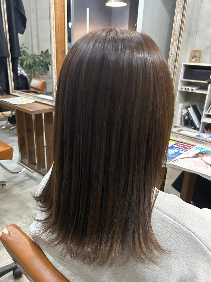 ミディアム カット ヘアカラー Yukino/ 透明カラー🫧のヘアスタイル
