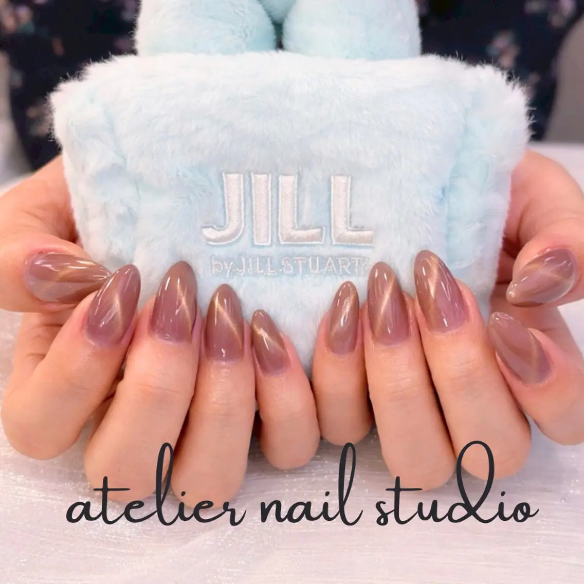 ネイル ジェルネイル マグネットネイル パラジェル シンプルネイル ハンドネイル atelier nailstudioのネイルデザイン
