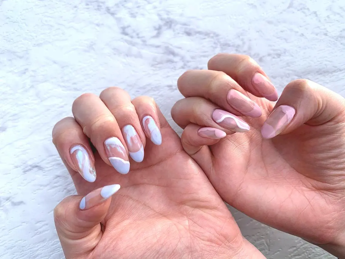 ネイル オーロラネイル ハンドネイル NAIL 🎀 AIRIのネイルデザイン