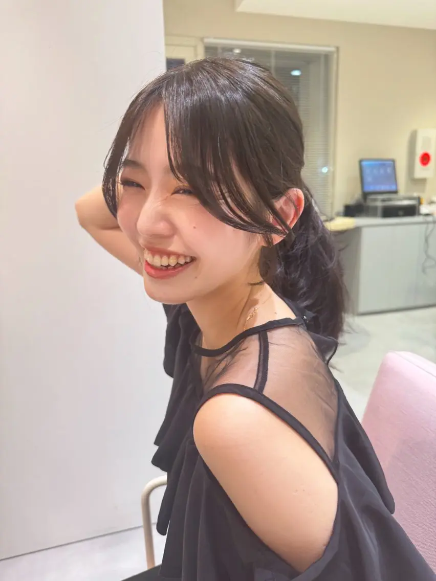 🔴 韓国風レイヤー ✨ 【褒められる】前髪・顔まわりカットの写真