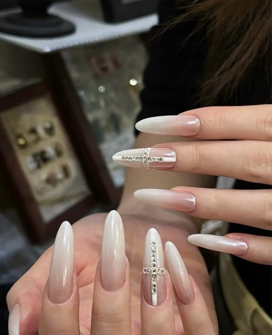 ネイル アートネイル フレンチネイル マグネットネイル ミラーネイル オフィスネイル ハンドネイル Blossom nail_研修のネイルデザイン