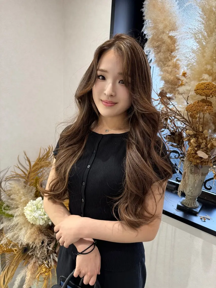 ロング カラー ヘアカラー トリートメント 𝐑𝐲𝐮𝐤𝐢 【店長】ALEAPのヘアスタイル