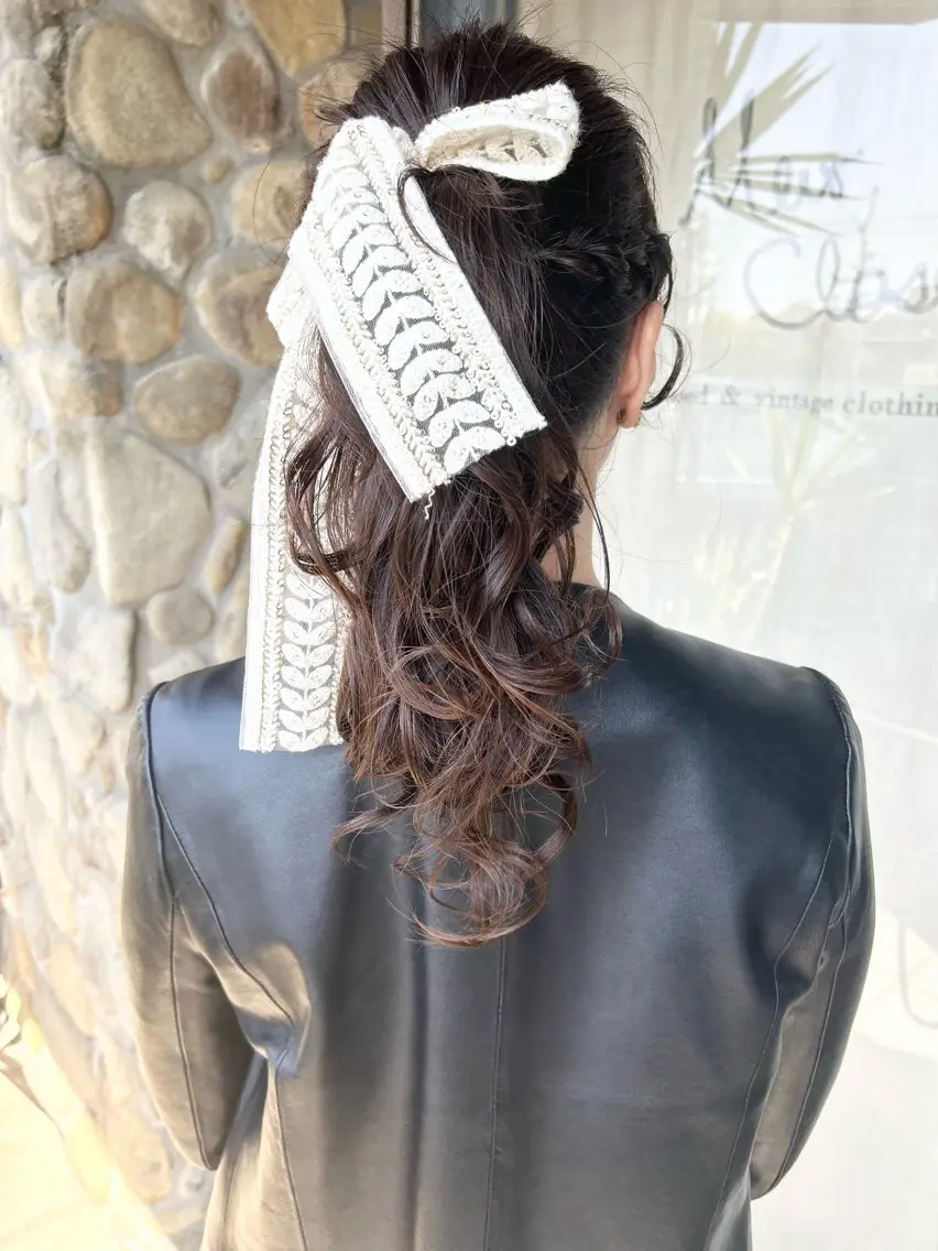 ヘアアレンジ ポニーテール 林 千春のヘアスタイル