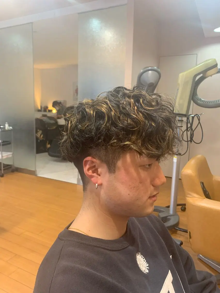 メンズ限定カット✂︎スペインカールの写真