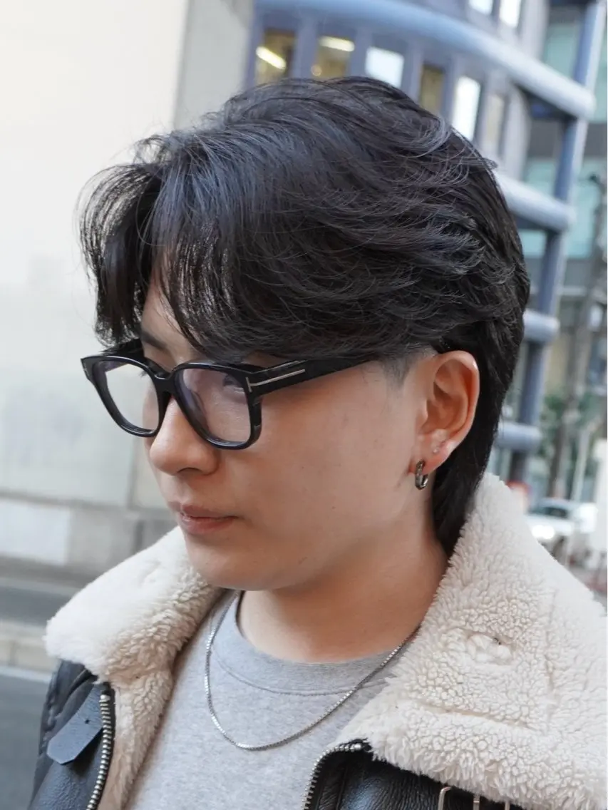 パーマ メンズ カット パーマ 大阪メンズ 美容師井上智博のヘアスタイル