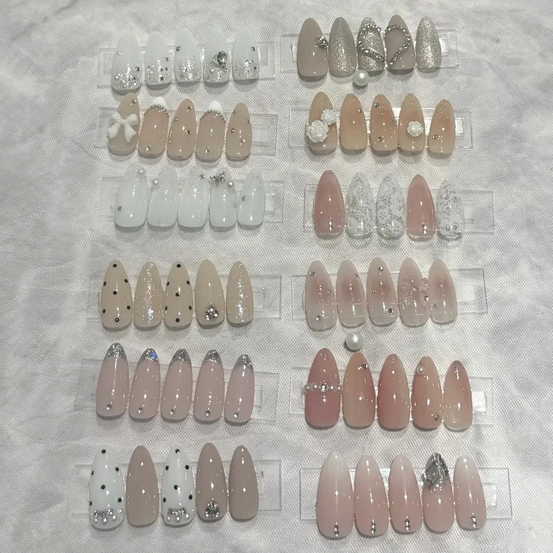 【人気No.2🧚🏻♀️🫧】大人girly定額デザイン✨※カラー変更・パーツ位置変更🆗の写真