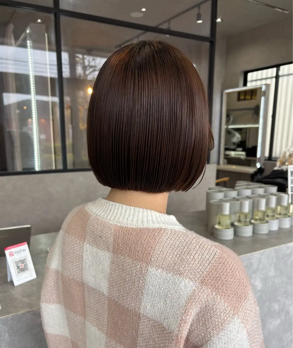 ショート ボブ カット つちくら あみのヘアスタイル