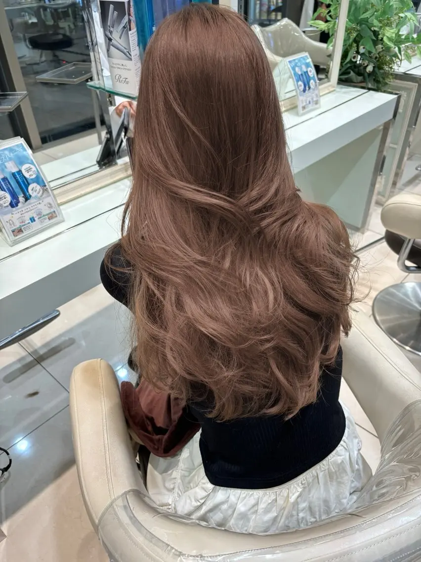 ロング カット ヘアカラー トリートメント ♡大人カワイイ hair♡徳井はやとのヘアスタイル