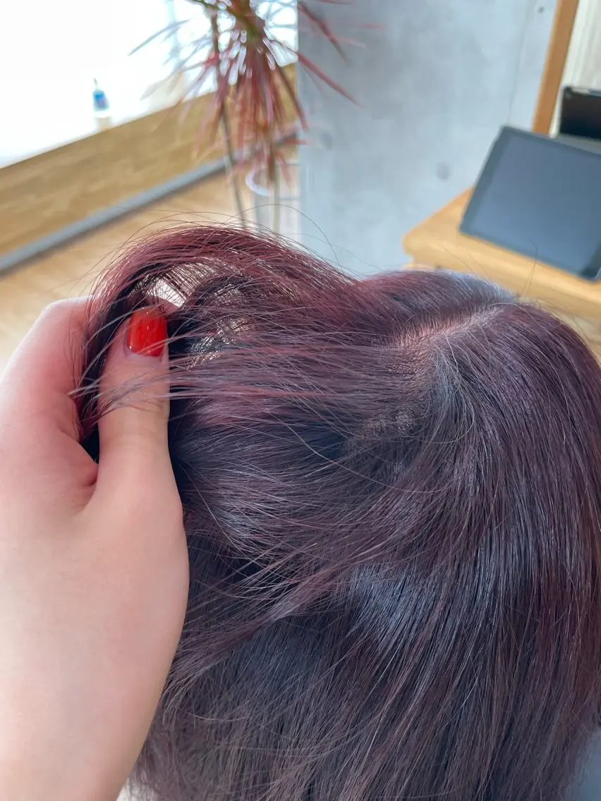 カラー ブリーチ ブリーチなしカラー レッドカラー 🐣Say.ree ひらいで ななみ🐣のヘアスタイル
