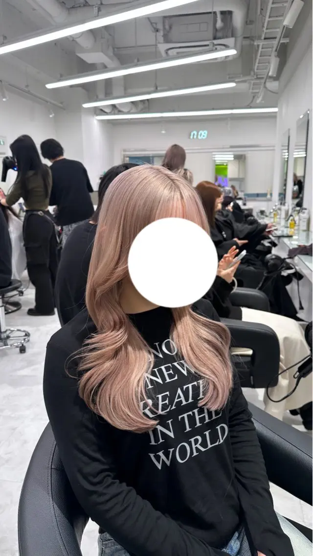 ロング カラー ヘアカラー トリートメント ヘッドスパ ヘアセット ❄最強かわいいカラー ❄️MINA❄️のヘアスタイル