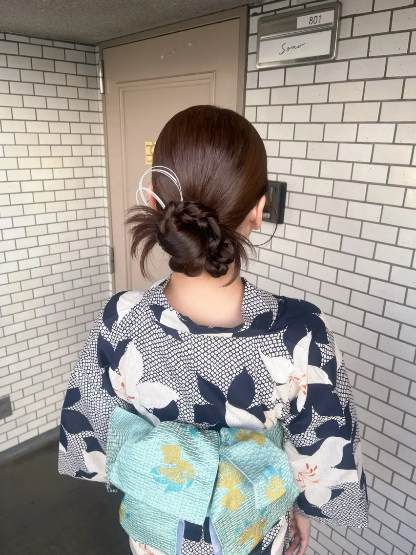 ヘアアレンジ 浴衣 ヘアセット 垢抜けヘアメイク🫧 JURI🪽のヘアスタイル