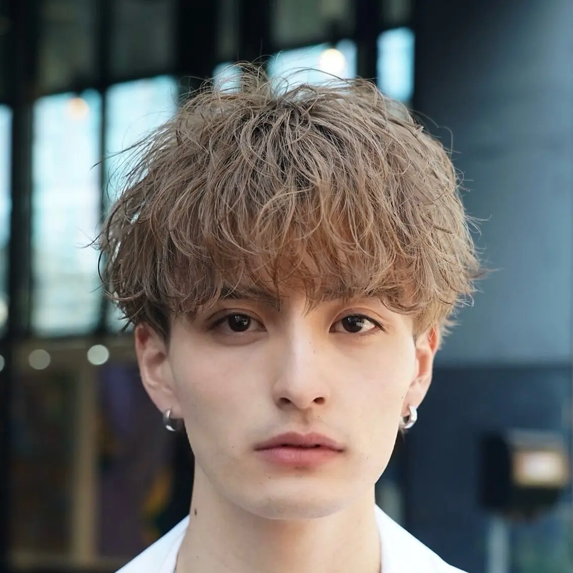 カラー メンズ センターパート マッシュ メンズパーマ プードルパーマ メンズツイストパーマ ヘアカラー 仙台メンズパーマ/ fifth/丸山佳叶のヘアスタイル