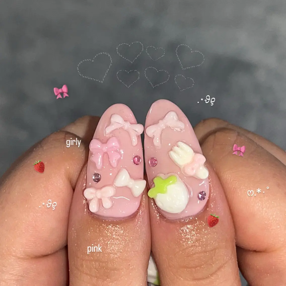 ネイル リボン SEIRA⋆✦ Paletteのネイルデザイン