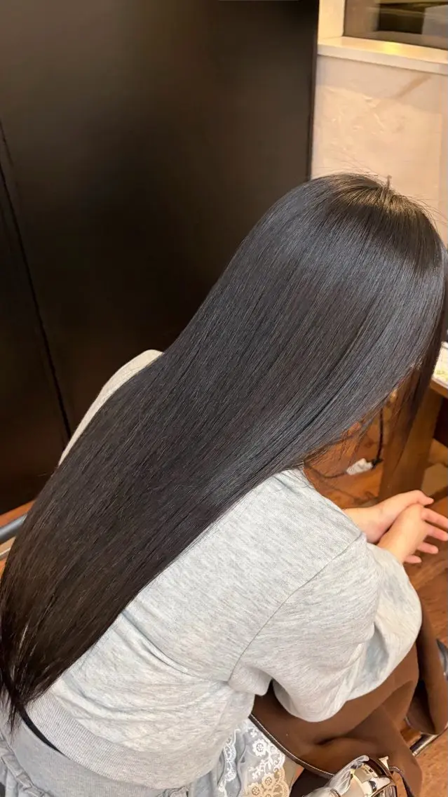 ロング 縮毛矯正 長谷部 颯のヘアスタイル