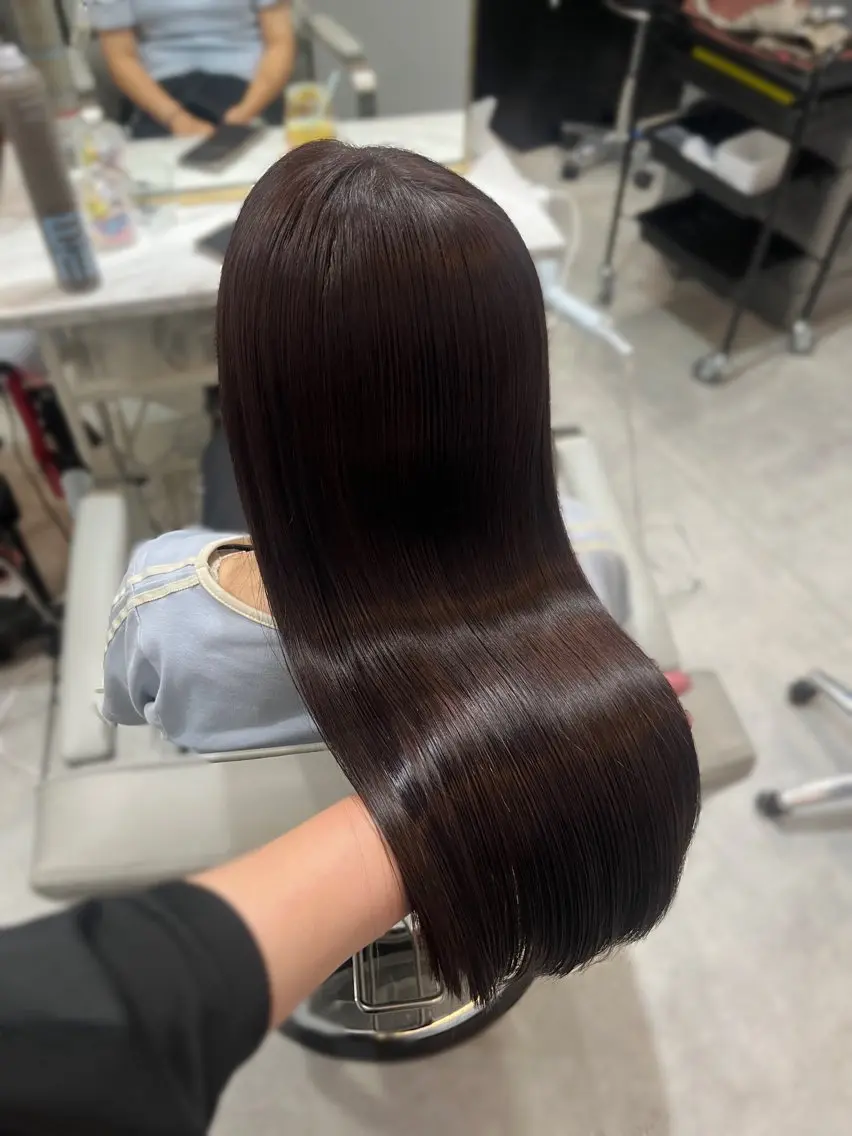 ロング カラー ヘアカラー トリートメント 🎀透明感 カラー🎀ミズキのヘアスタイル