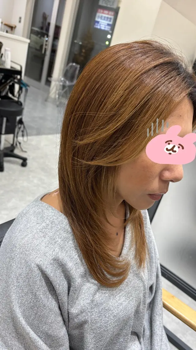 セミロング 國井 結花のヘアスタイル