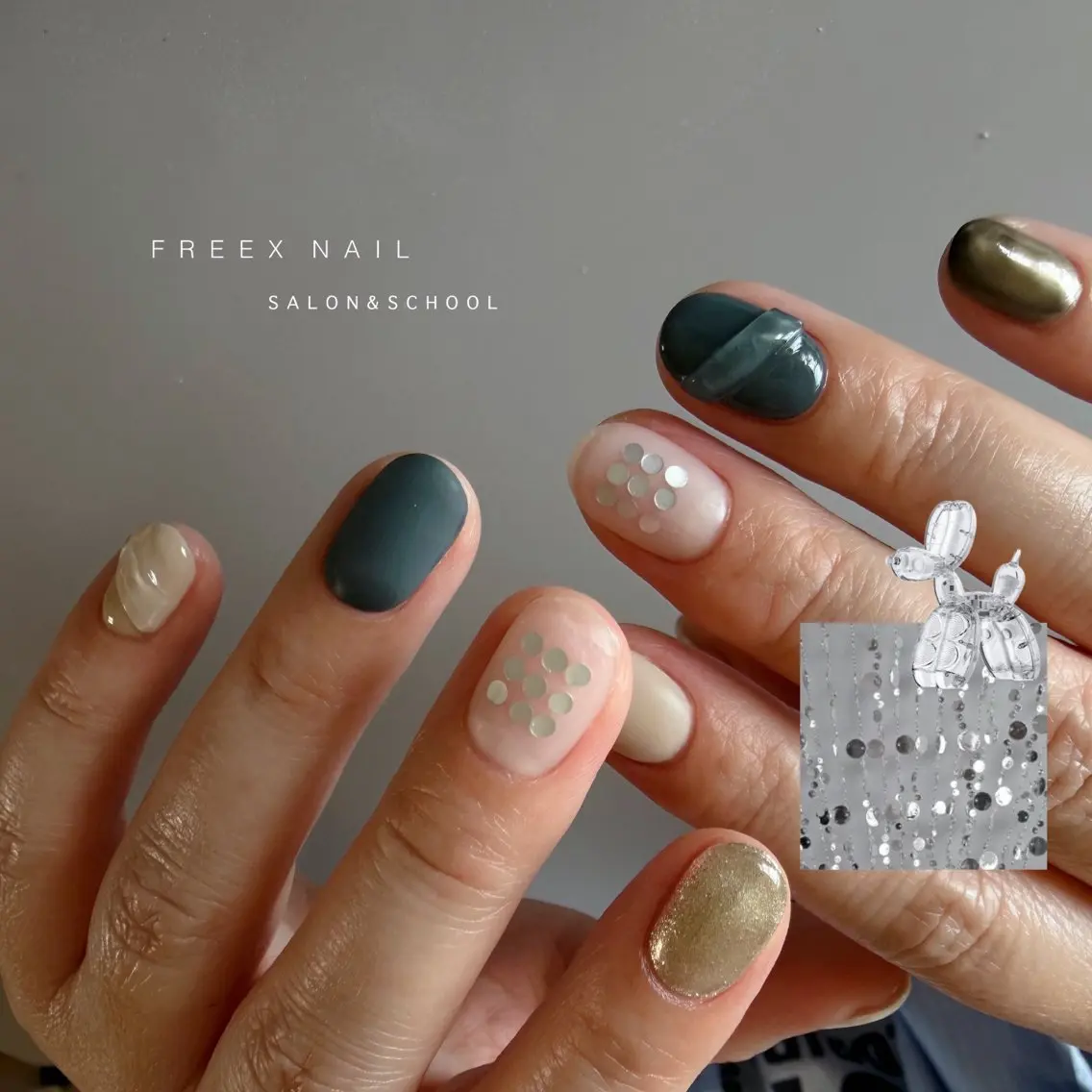ネイル マットネイル ハンドネイル フットネイル freex nail /ニュアンス/個性派のネイルデザイン