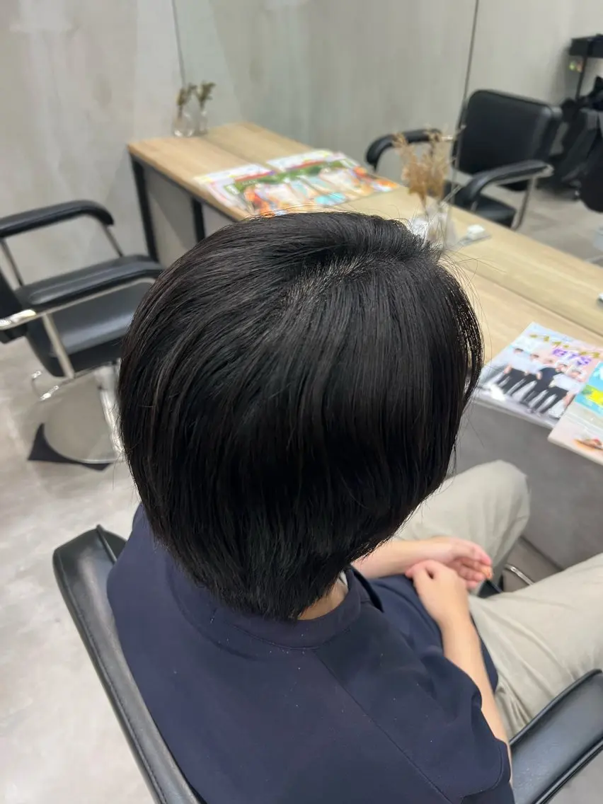 ショート 縮毛矯正 鈴木 大地のヘアスタイル