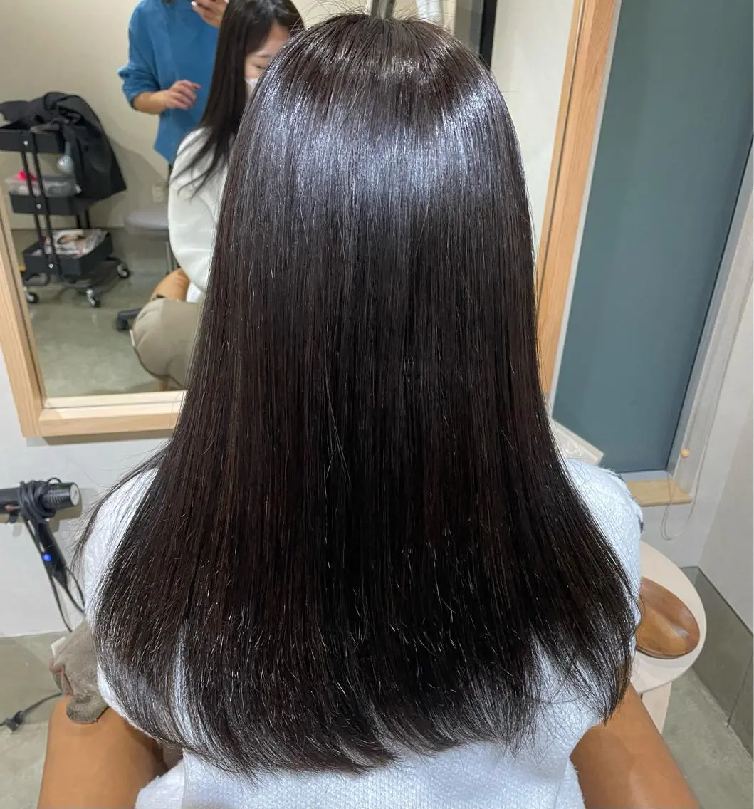 カラー 透明感カラー まつやま さおりのヘアスタイル