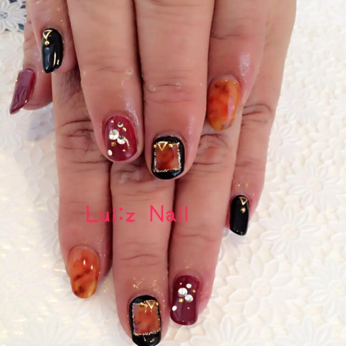セミロング shandy nailのネイルデザイン