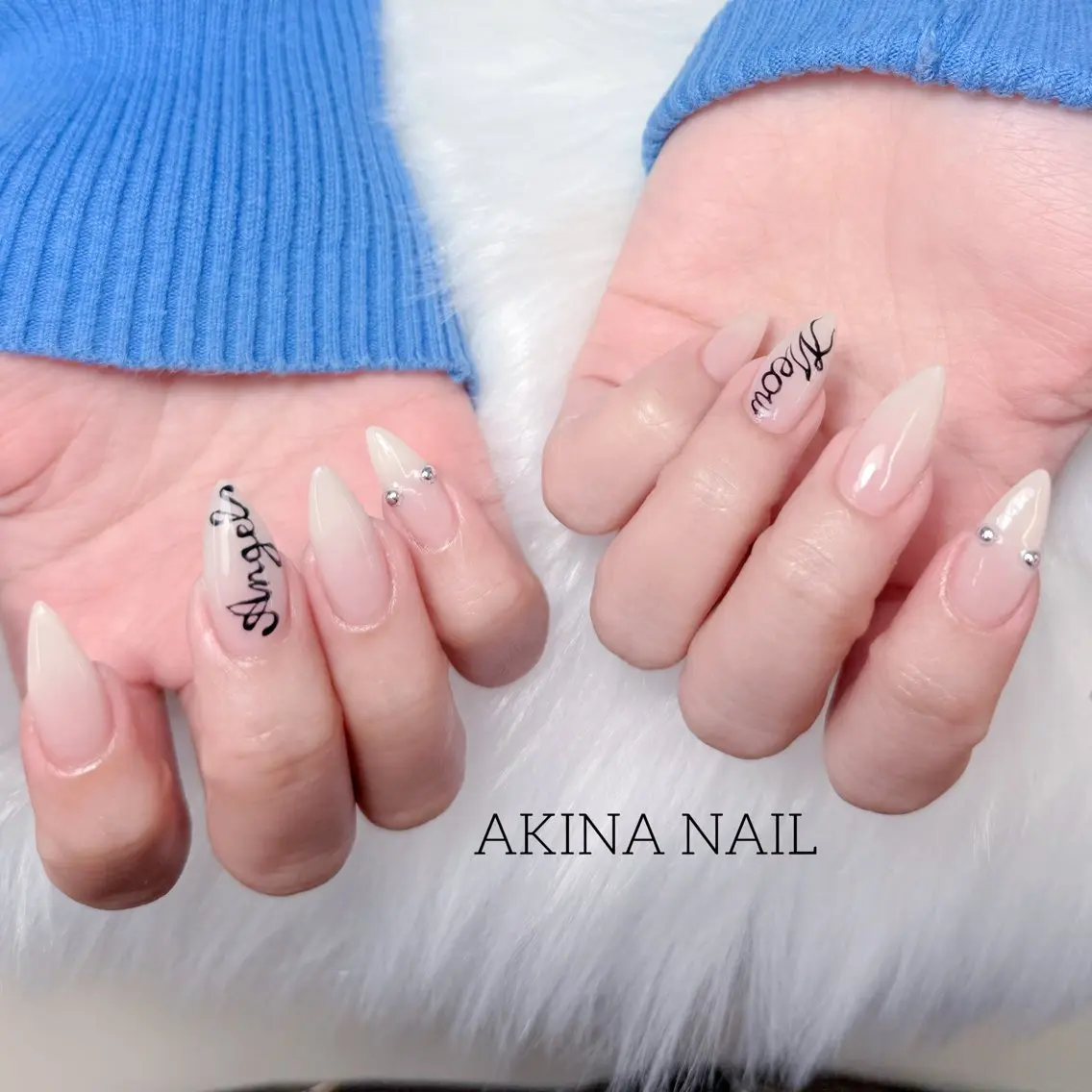 セミロング ハンドネイル Akina Nail 亀戸のネイルデザイン