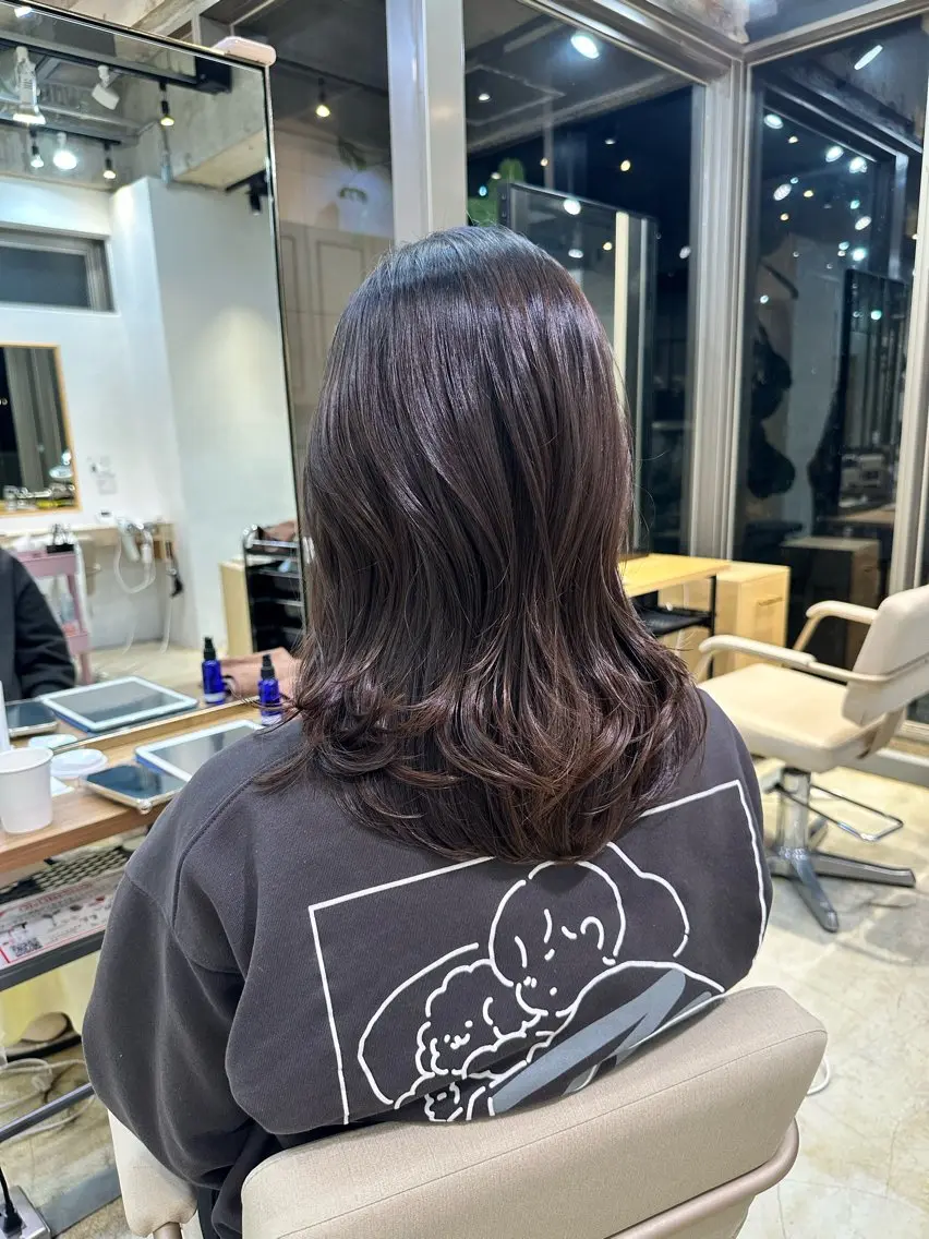 セミロング 𝐑𝐮𝐧𝐚 🩵のヘアスタイル