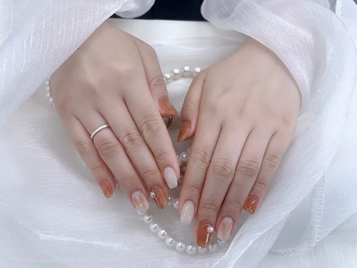 ネイル シンプルネイル ハンドネイル 🩵Minmin nail salonのネイルデザイン