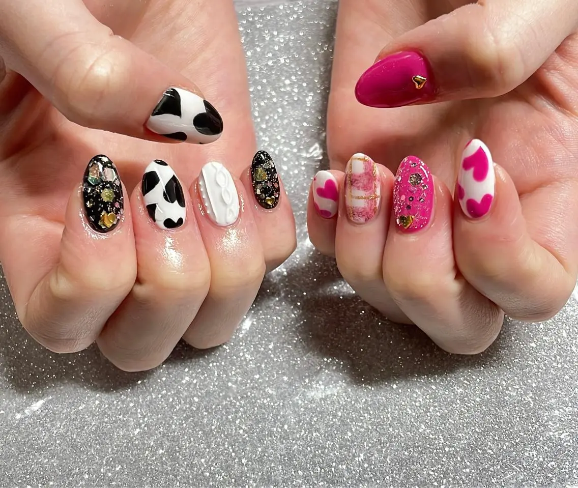 ネイル ハンドネイル VIERU 🌈🎀💖のネイルデザイン