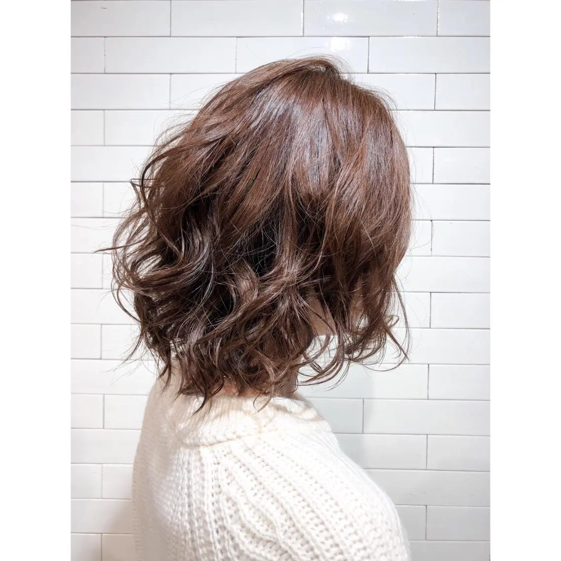 ミディアム EIGHT plum TOKIOリミテッドのヘアスタイル