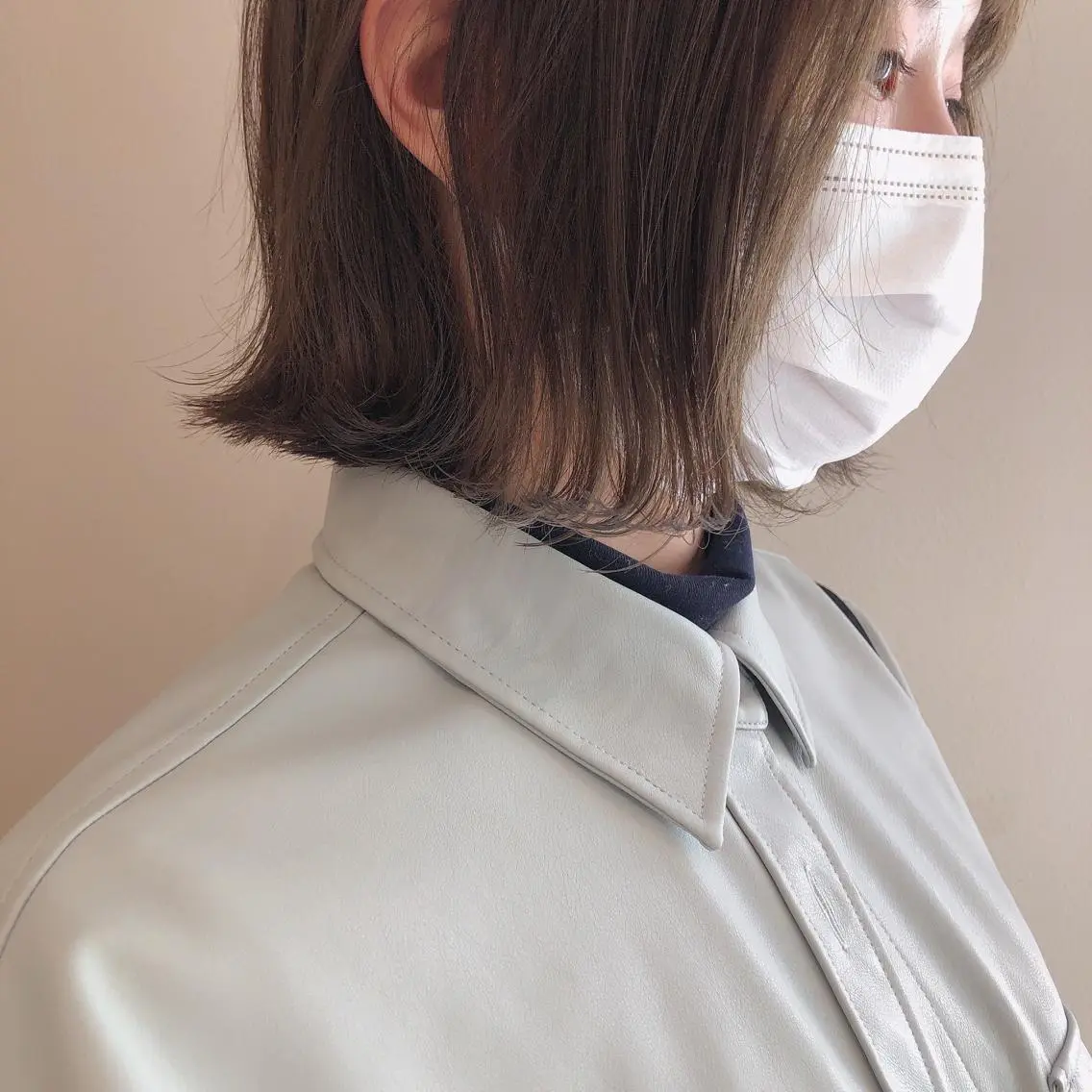 ショート カラー 切りっぱなしボブ ボブ カット ヘアカラー トリートメント 盛れるレイヤーカット 得意🌹井上美沙のヘアスタイル