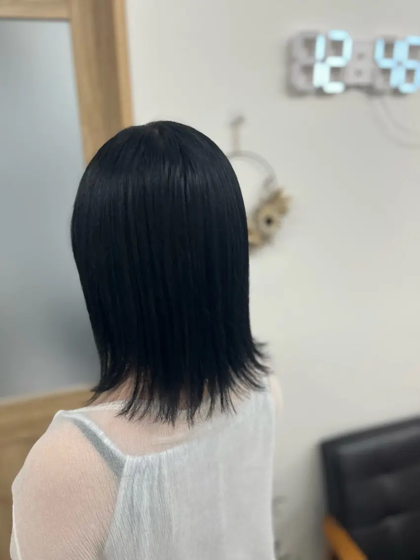 ミディアム カラー カット ヘアカラー トリートメント 🫧ぷる艶カラー🫧 Yuubi🦩のヘアスタイル