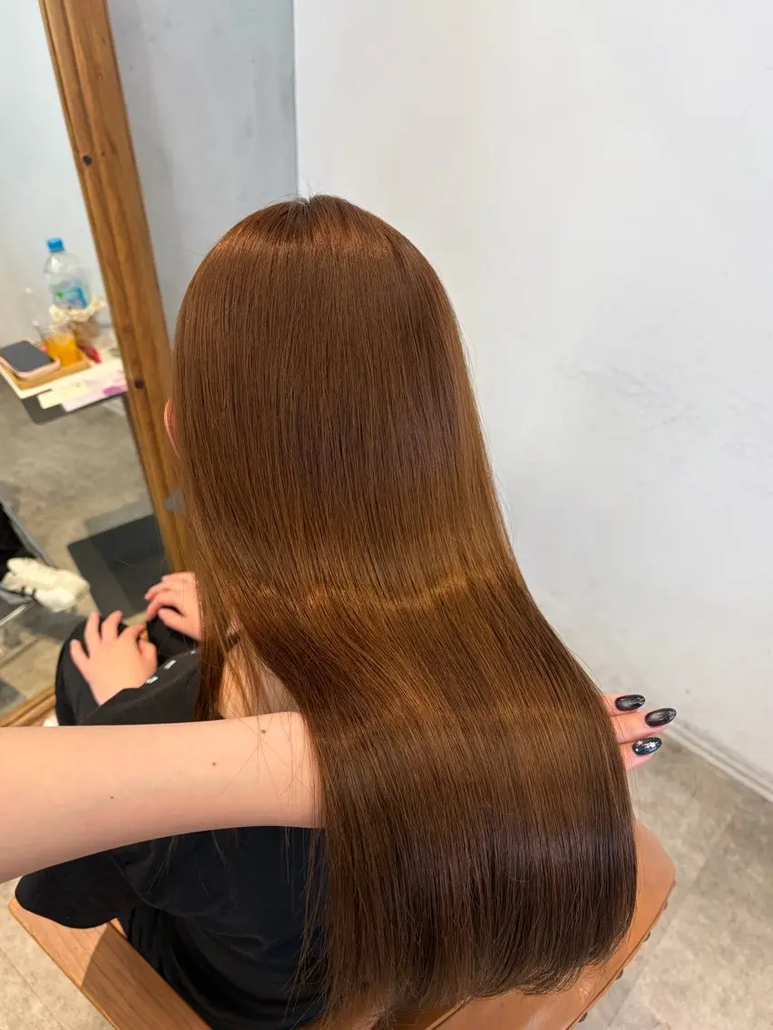 カラー ベージュカラー ブラウンカラー 髪質改善 ヘアカラー トリートメント karin 🫧のヘアスタイル