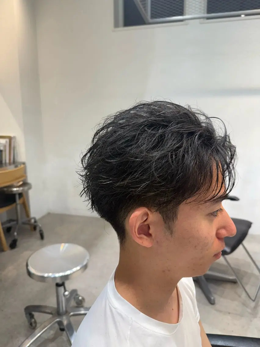 パーマ メンズ フェザーパーマ メンズパーマ 当日予約⭕️ 太田のヘアスタイル