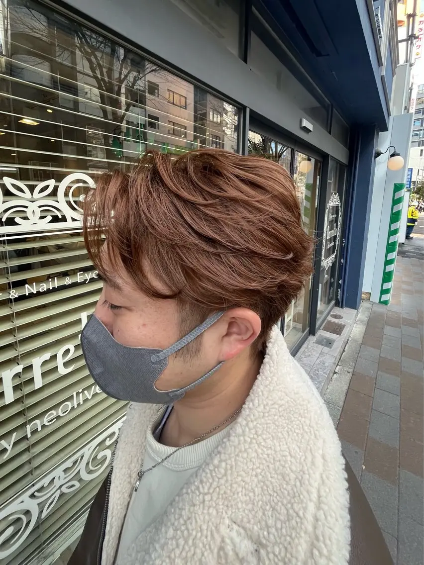 メンズカット+カラーの写真