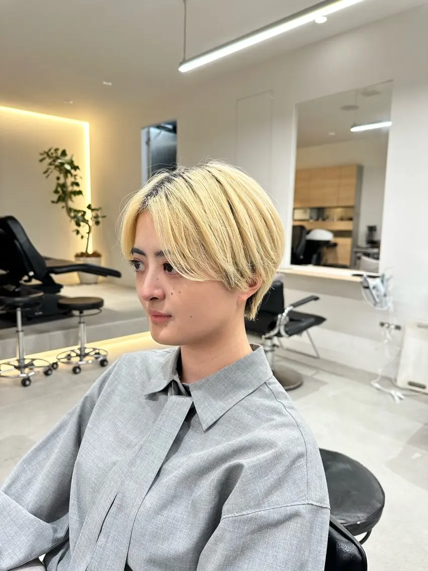 ショート ショートヘア あいこ/ハンサムショ ート無料/日本橋🌷のヘアスタイル