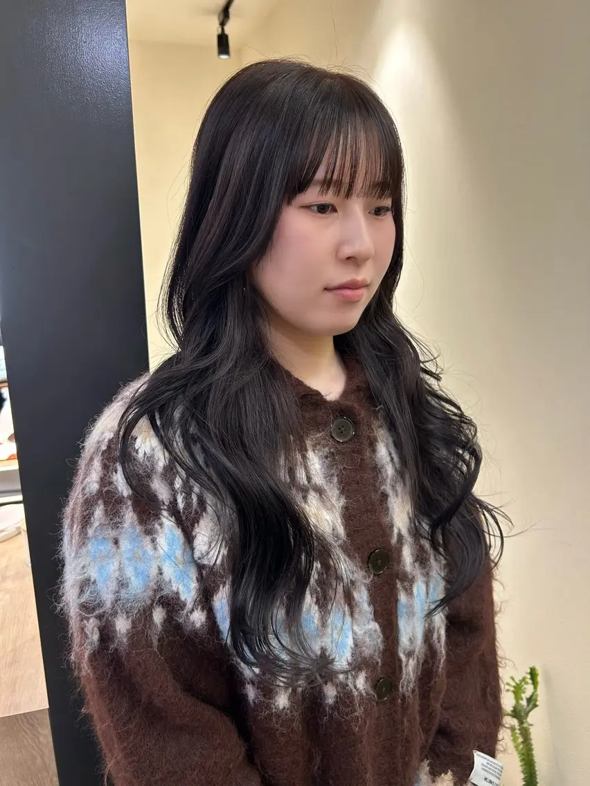 ロング カラー ブラウンカラー ラベンダーカラー カット ヘアカラー トリートメント hubhair レイヤー/透明感のヘアスタイル