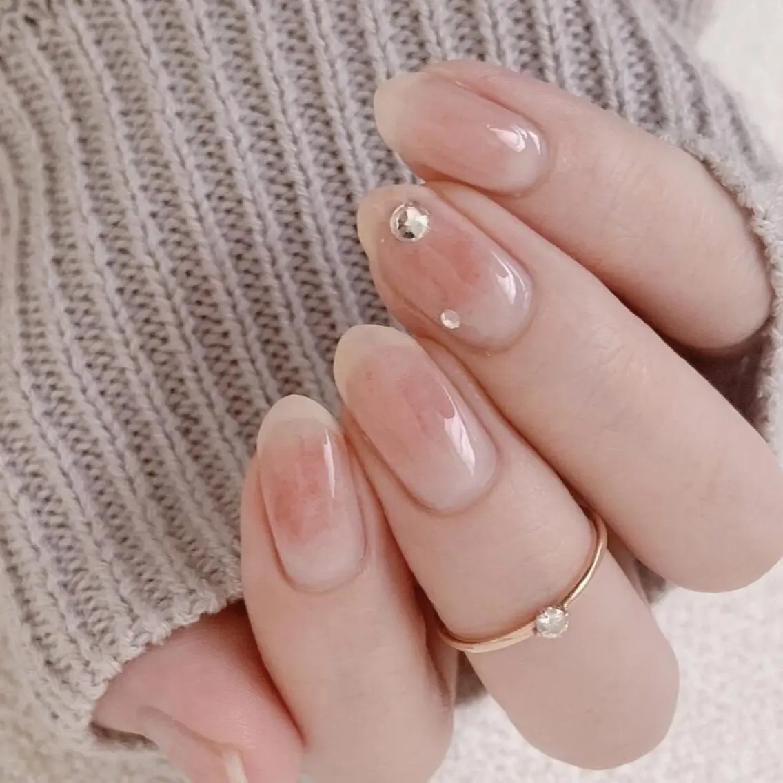 【HAND】ナチュラルネイル定額design ¥6,600の写真