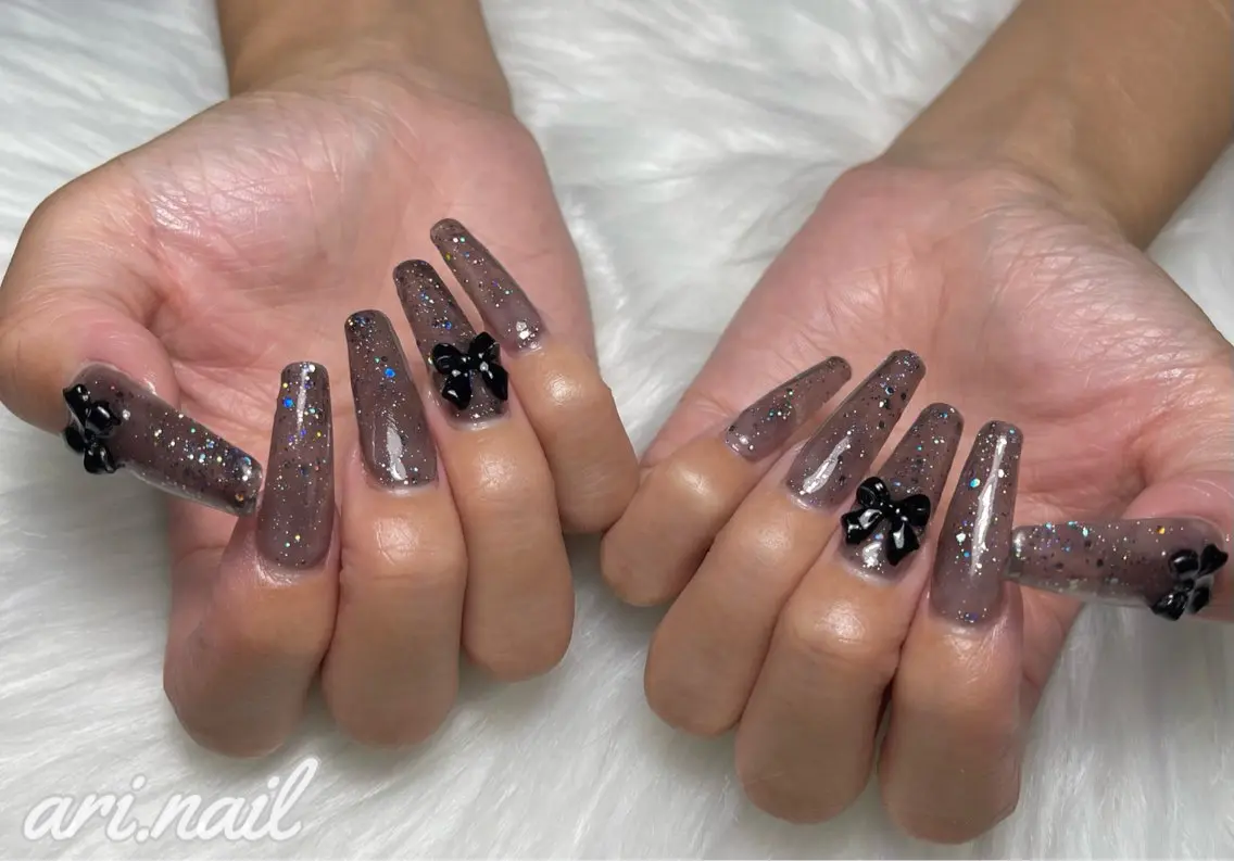 ネイル 長さ出し ハンドネイル ari. nailのネイルデザイン
