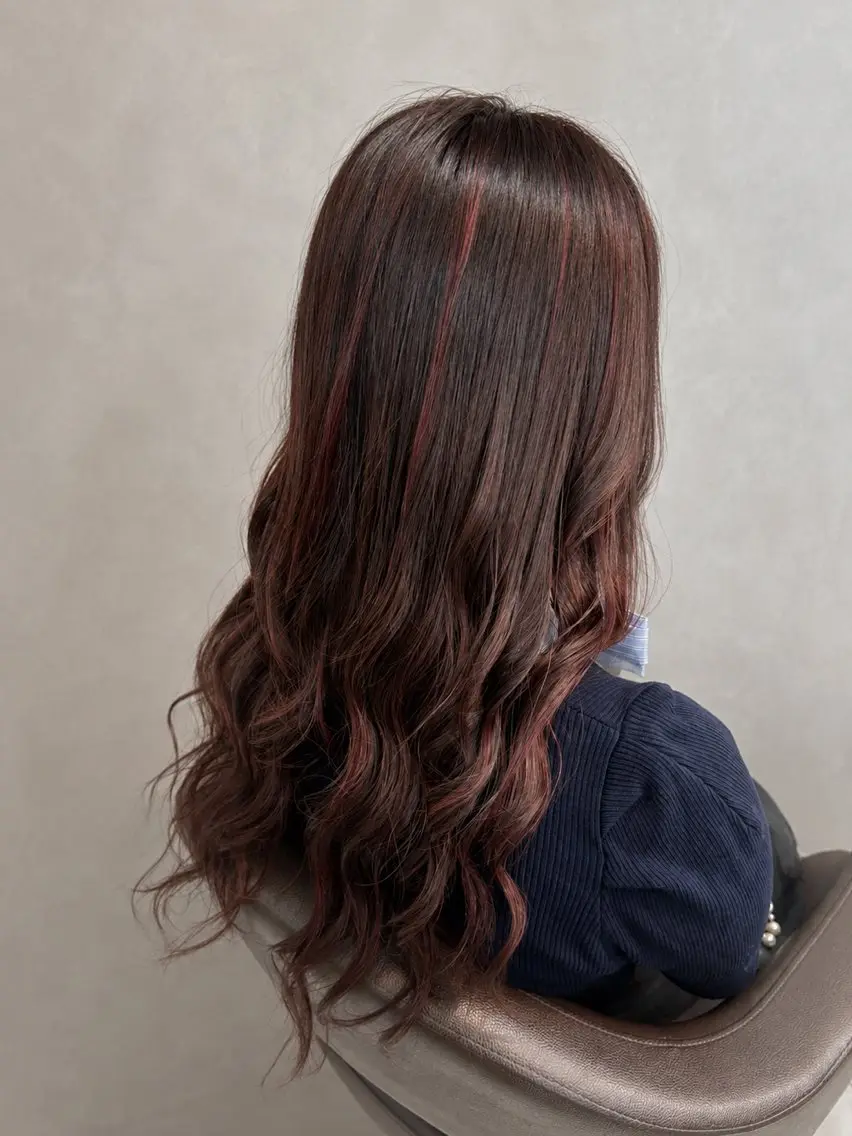 ロング カラー ヘアアレンジ カラー/ブリーチ モデル募集⭐️龍侑のヘアスタイル