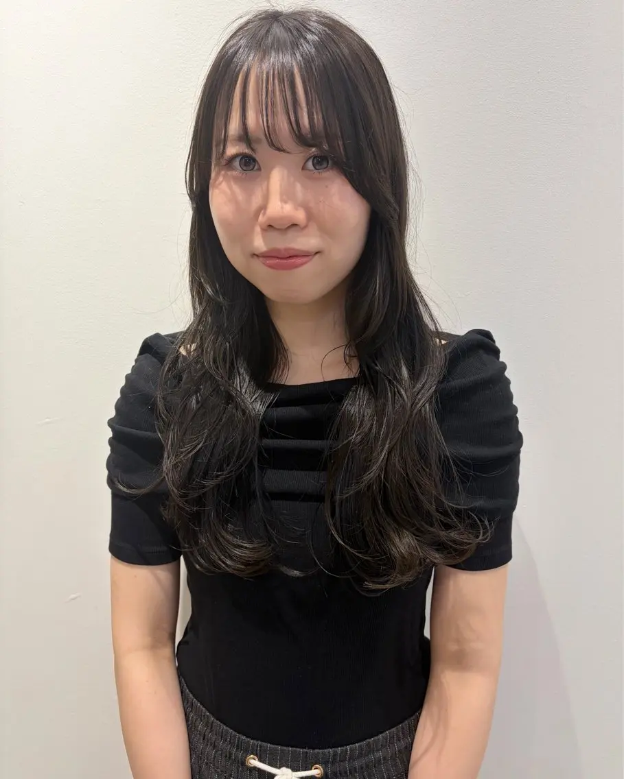 ロング カラー ヘアカラー 田中 遥陽のヘアスタイル