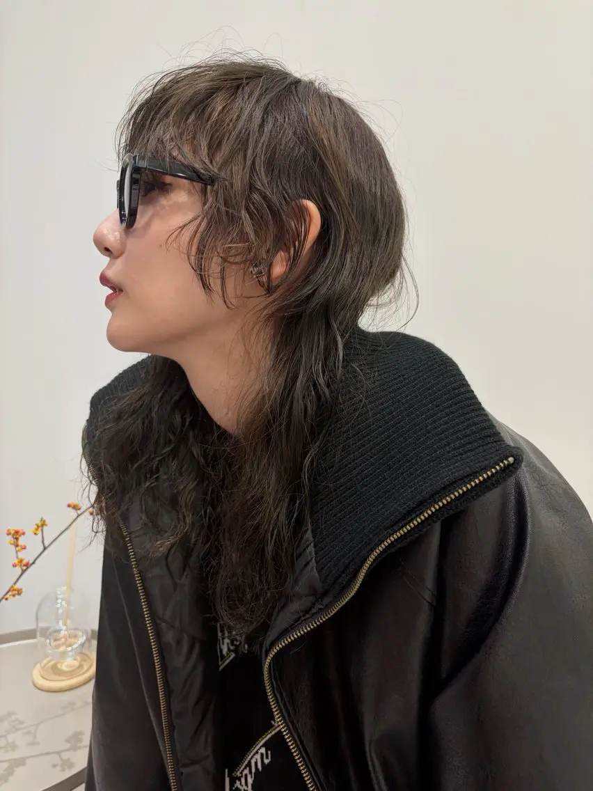 ロング カラー 透明感カラー くびれヘア 顔まわりレイヤー 顔周りカット 韓国風ヘア cana 札幌レイヤースタイルのヘアスタイル