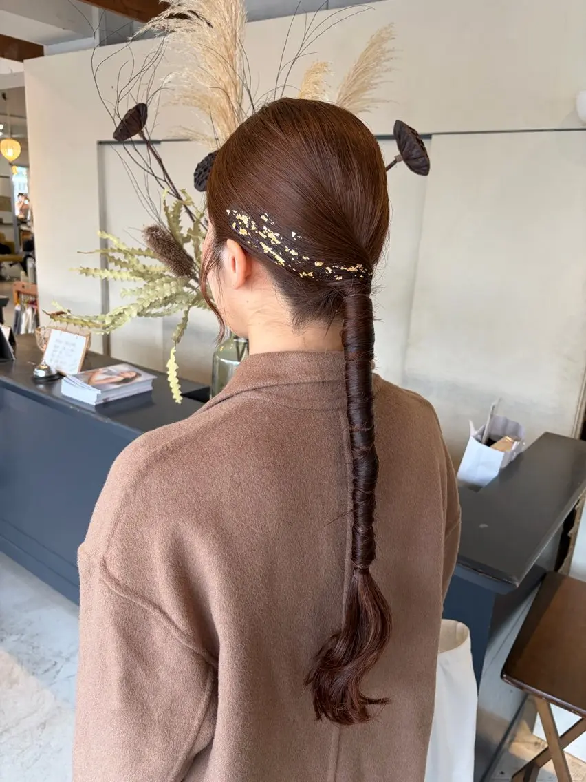 ✨お呼ばれヘアセット✨8:00​〜​でも可能‼️の写真