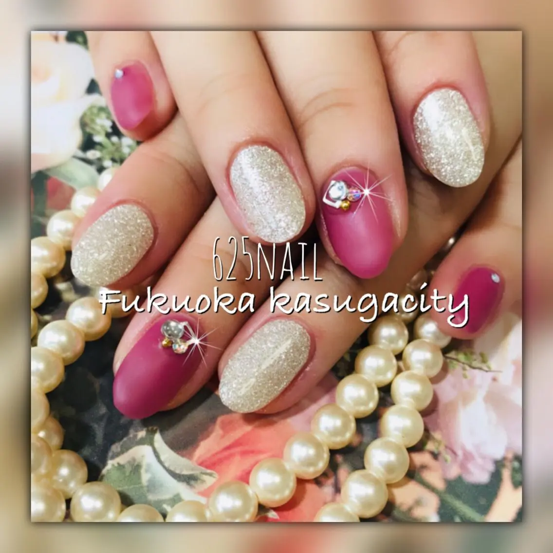 ネイル マットネイル 625nail 無料P有/春日白水のネイルデザイン