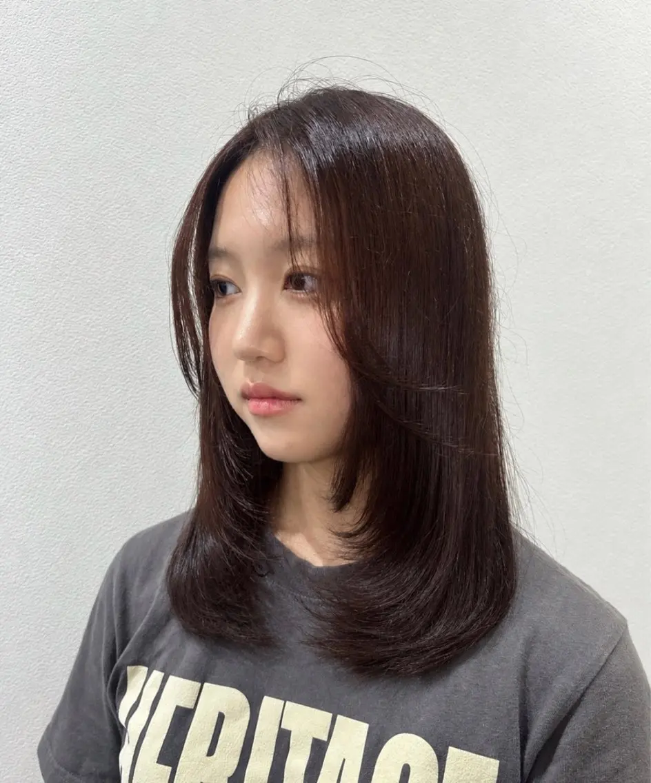 ミディアム 望月 あんなのヘアスタイル